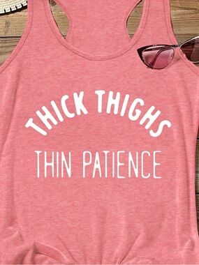 Women's Pink Graphic Tank Top